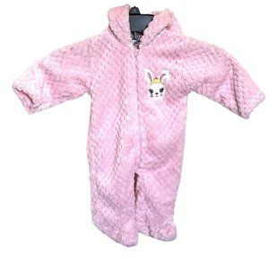 C, RN114518 baby girls long sleeve jumpsuit size 6/9 M Pink